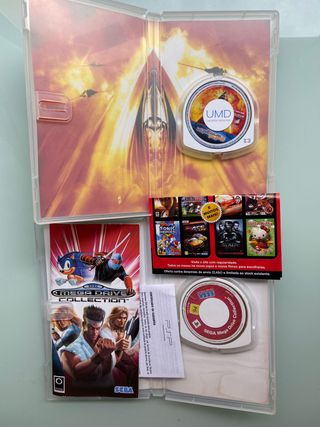 psp mega drive collection y wipeout pure