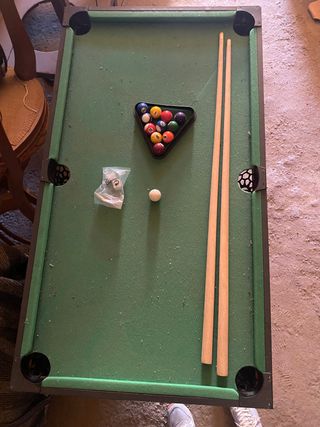 Mesa de billar pequeña
