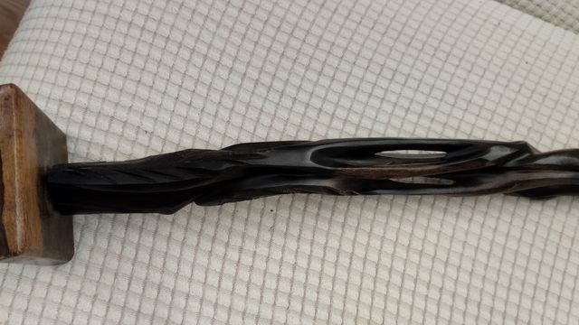 Talla madera ébano , altura 45,5 cm