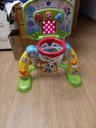 Canasta, portería y diana.