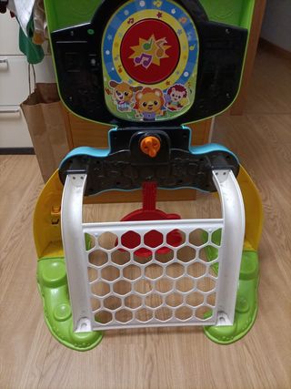 Canasta, portería y diana.