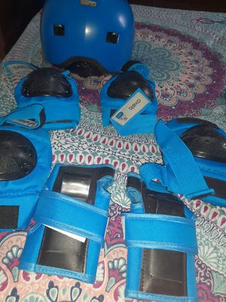 Casco,coderas,rodilleras etc