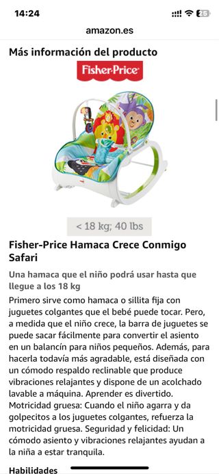 hamaca fisher price