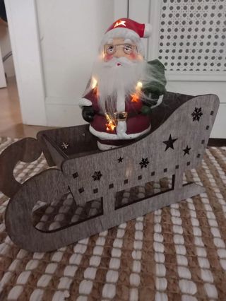 Trineo decorativo Navidad atrezzo