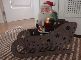 Trineo decorativo Navidad atrezzo