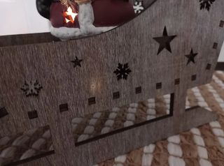 Trineo decorativo Navidad atrezzo