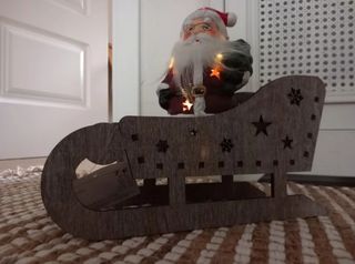 Trineo decorativo Navidad atrezzo