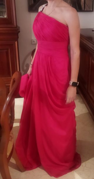 Vestido fiesta fucsia