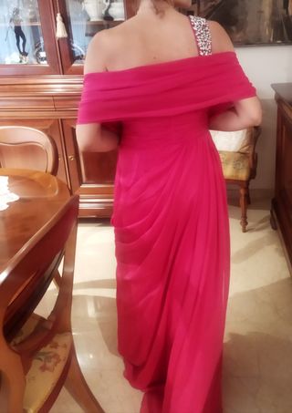 Vestido fiesta fucsia