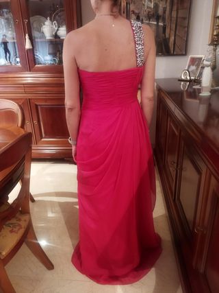 Vestido fiesta fucsia