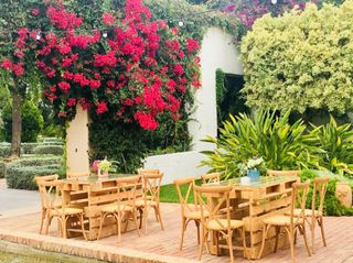 Tavoli pallet per eventi e giardino