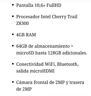 TABLET + TECLADO + BOLI