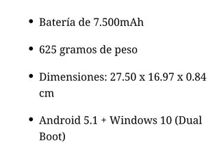 TABLET + TECLADO + BOLI