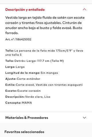 vestido de fiesta (premamá)