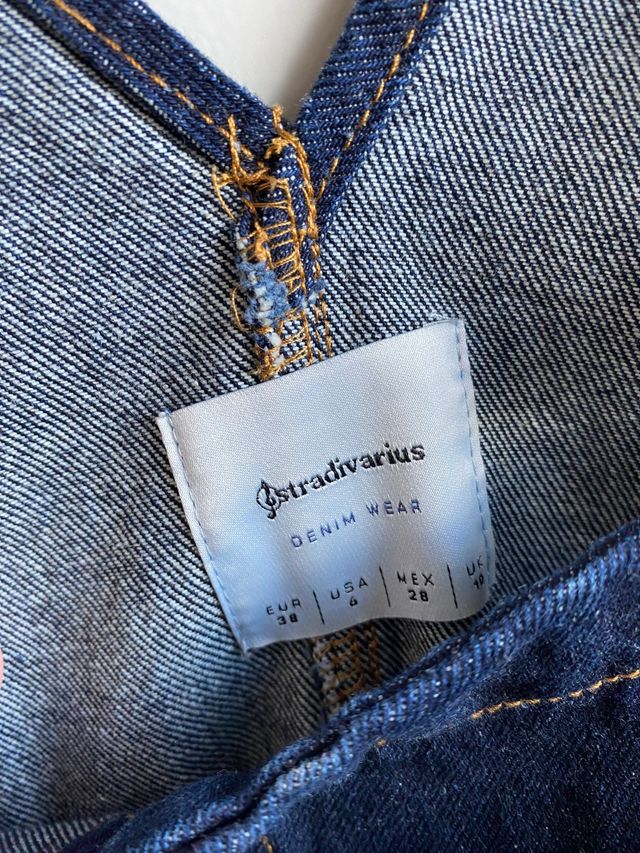 Peto mujer vaquero oscuro Stradivarius 38