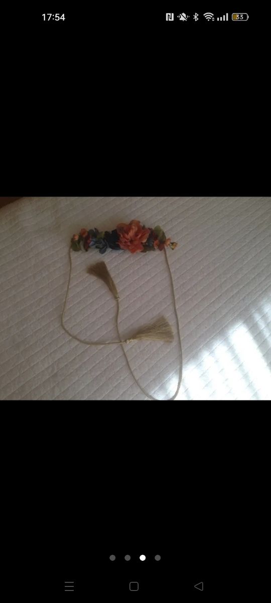 cinturon flores. Ceremonia