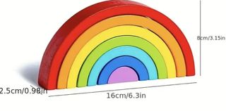 Bloque arco iris madera Waldorf