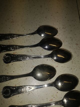 6 cucchiaini argento
