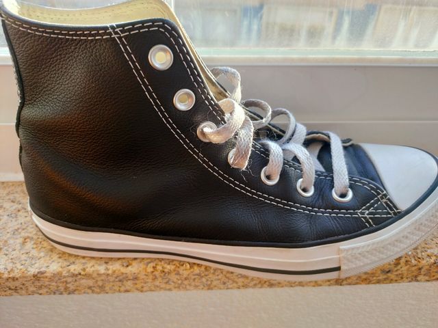 Zapatillas Converse botín piel