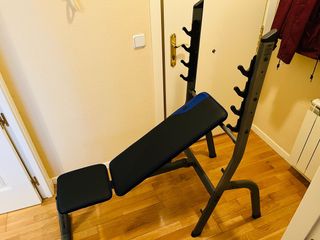 Banco musculacion/pesas Decathlon plegable Domyos