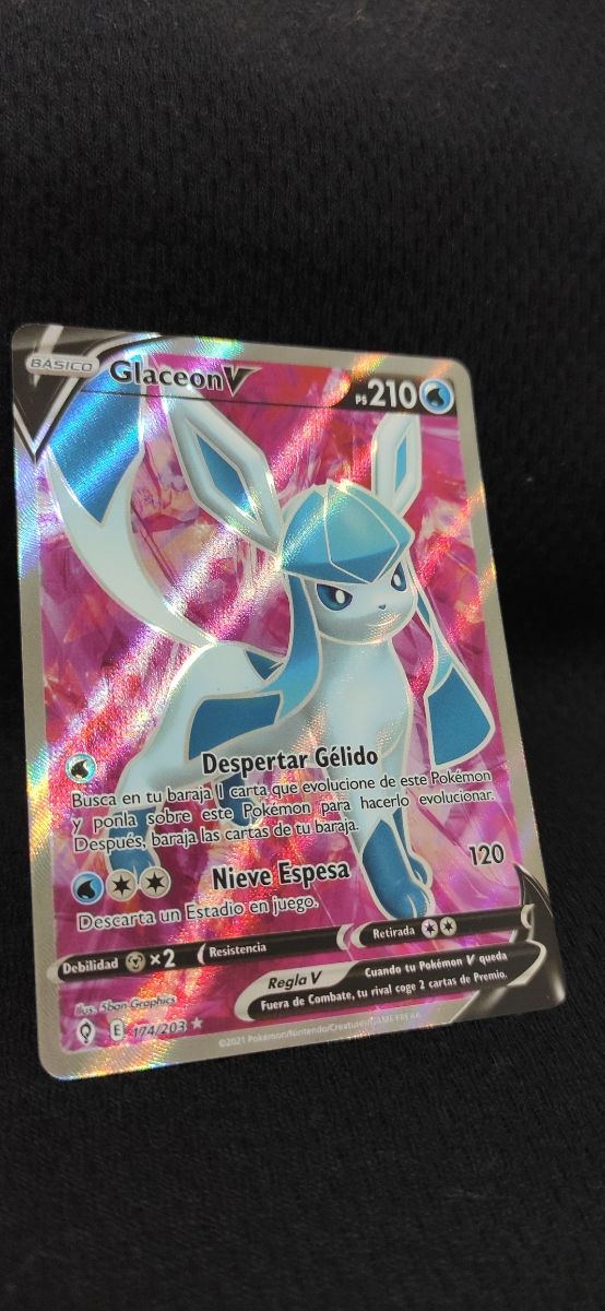 Carta Promo Glaceon V - Pokemon TCG