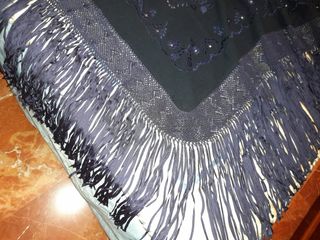 Mantón - plaid cama bordado