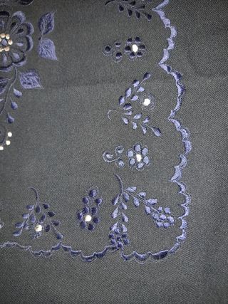 Mantón - plaid cama bordado