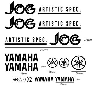Pegatinas JOG ARTISTIC +REGALO DE 2 YAMAHA PEQUEÑO