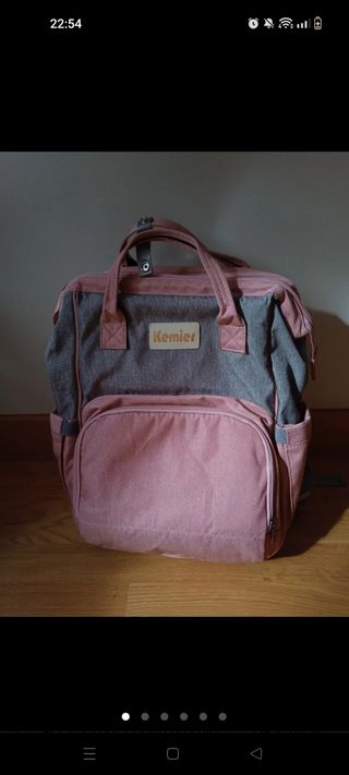 Mochila bebé pañalera