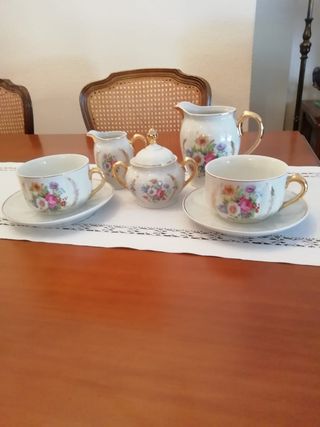 JUEGO TÚ Y YO CAFÉ PORCELANA SANTA CLARA
