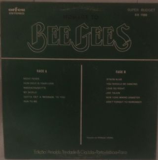 Disco de vinil dos Bee Gees