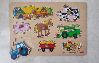 Puzzle de madera animales