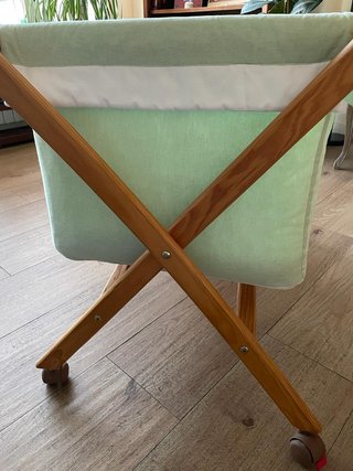 Minicuna madera con ruedas