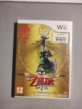 Zelda Skyward sword nuevo precintado wii