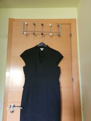 Vestido punto negro sfera talla L