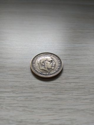 Moneda de 2,5 pesetas año 1953
