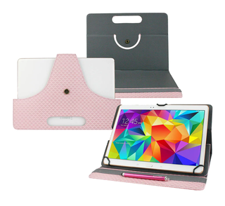 Funda Tablet rosa  9,5" a 10,5" + lápiz