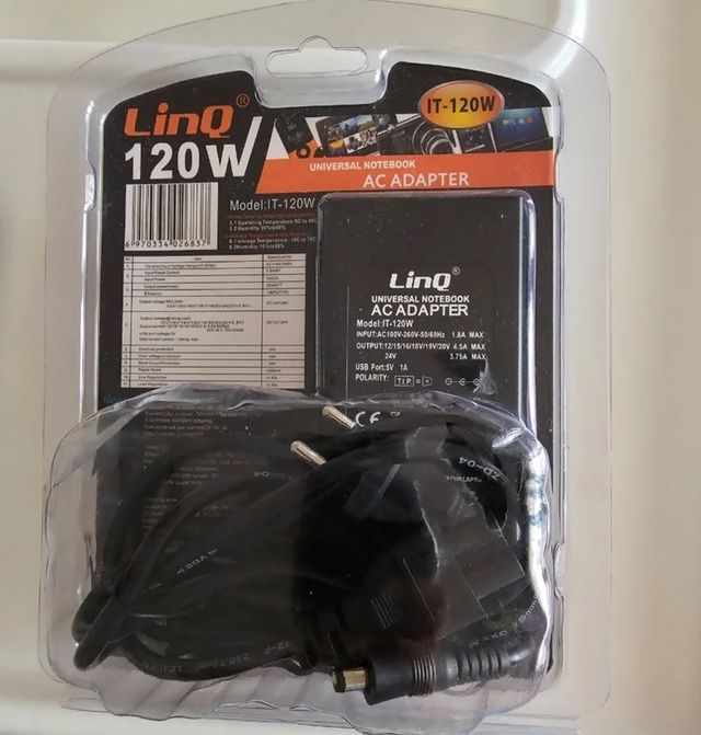 Caricabatterie universale per laptop 120w.