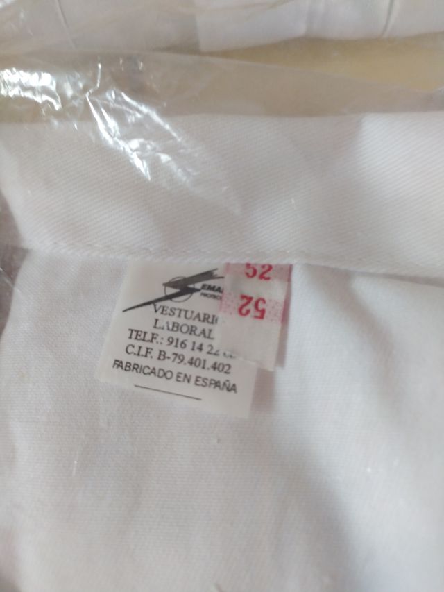 Roupa de trabalho branca