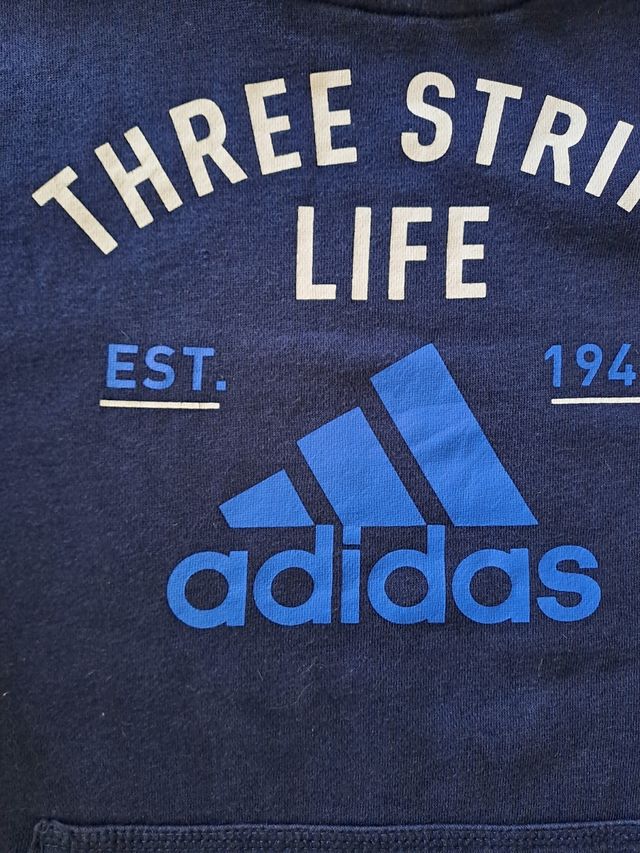 Sudadera adidas azul marino 14-16 años