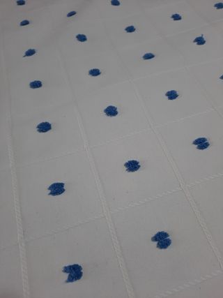 Edredon confecionado a mano  cama 90 cm