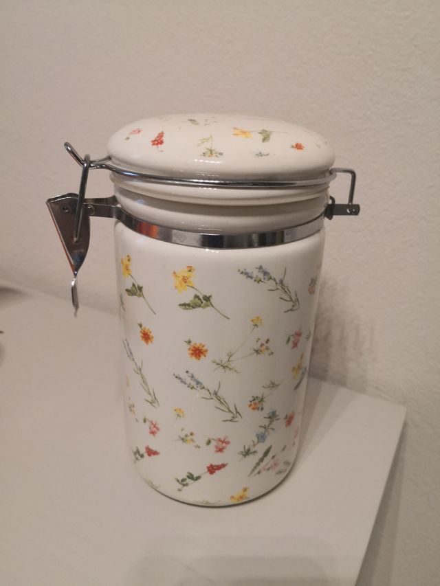 Barattolo ceramica chiusura ermetica