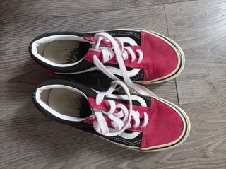 Vans rosas y negras 37