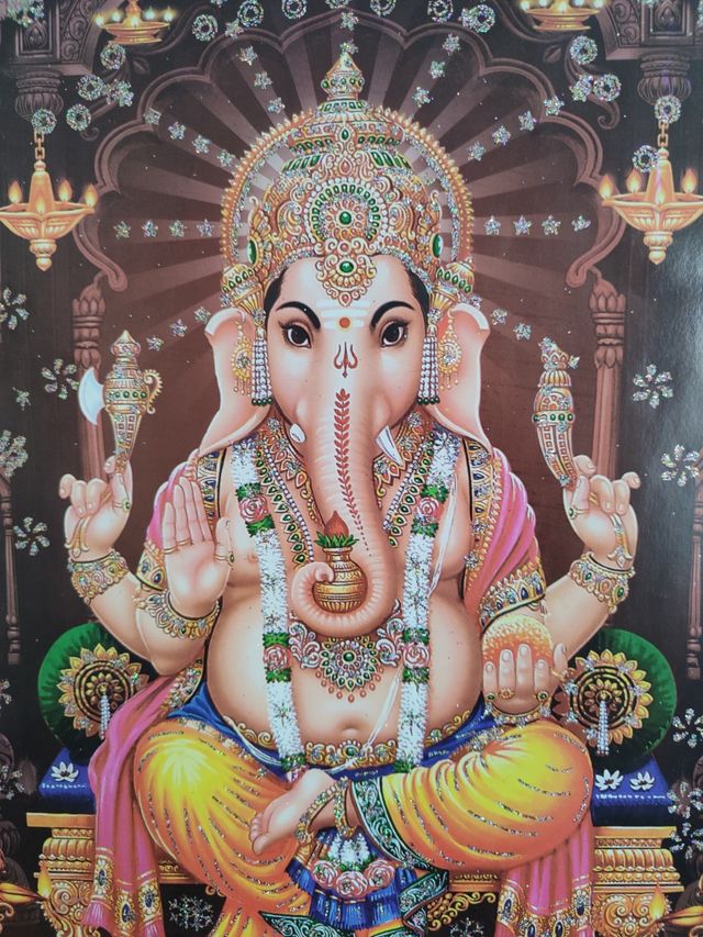 Cuadro Ganesha 42,5 x 53 cm