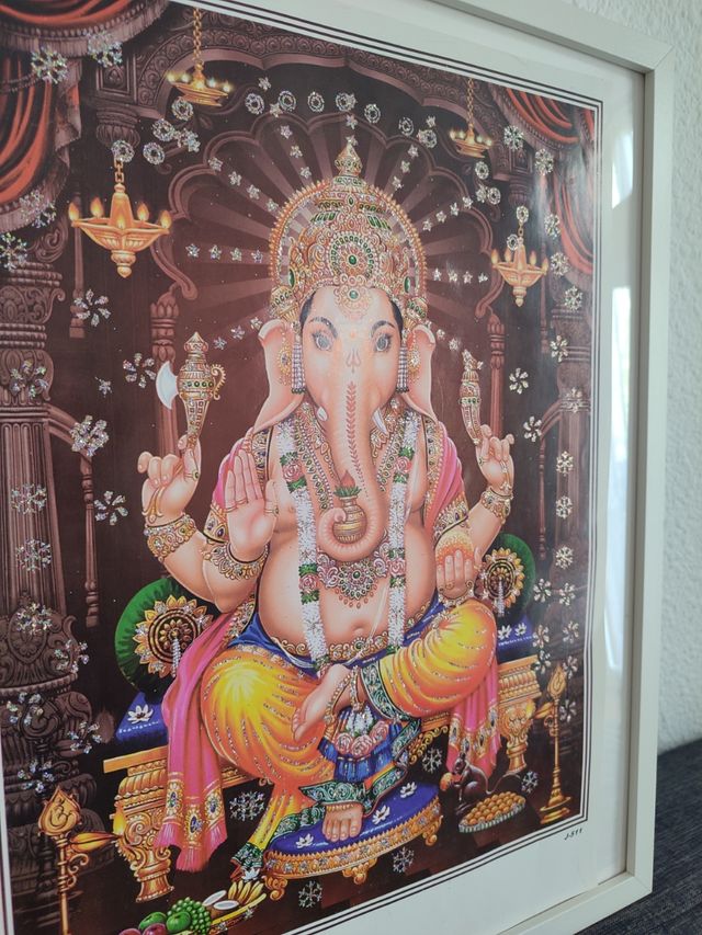 Cuadro Ganesha 42,5 x 53 cm