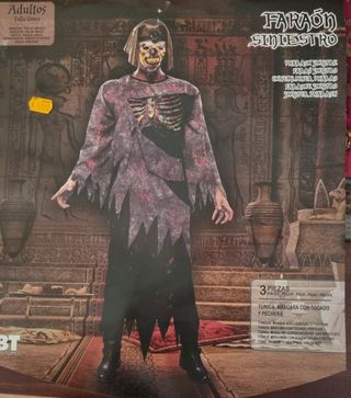 Disfraz faraón zombi halloween 