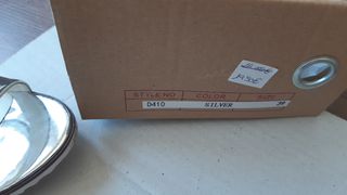 Sandalia plata elegante (39, tacon)