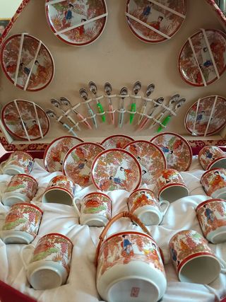 Juego de café. Porcelana china