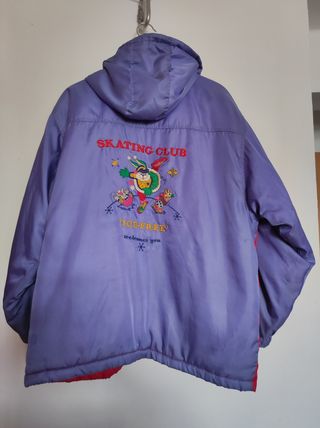 Chaquetón Skating Club lila, roja y verde 