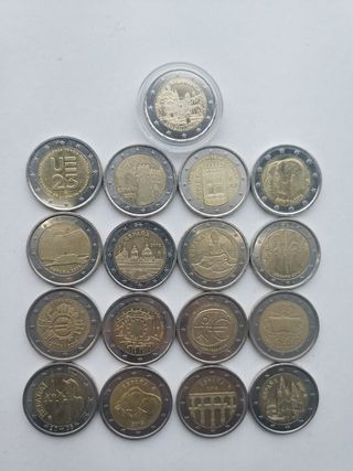 ESPAÑA PACK-17 MONEDAS CONMEMORATIVAS